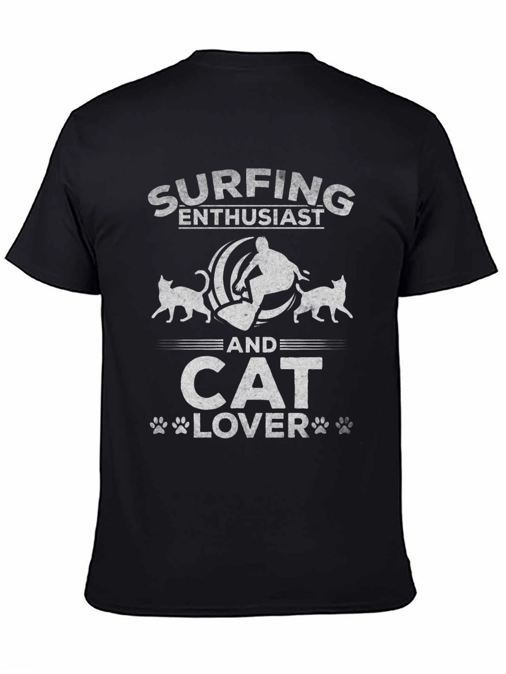 Surfing & Cat Lover T-Shirt