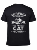 Surfing & Cat Lover T-Shirt