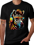 Cool Zebra Graphic Tee - Music Lover Style