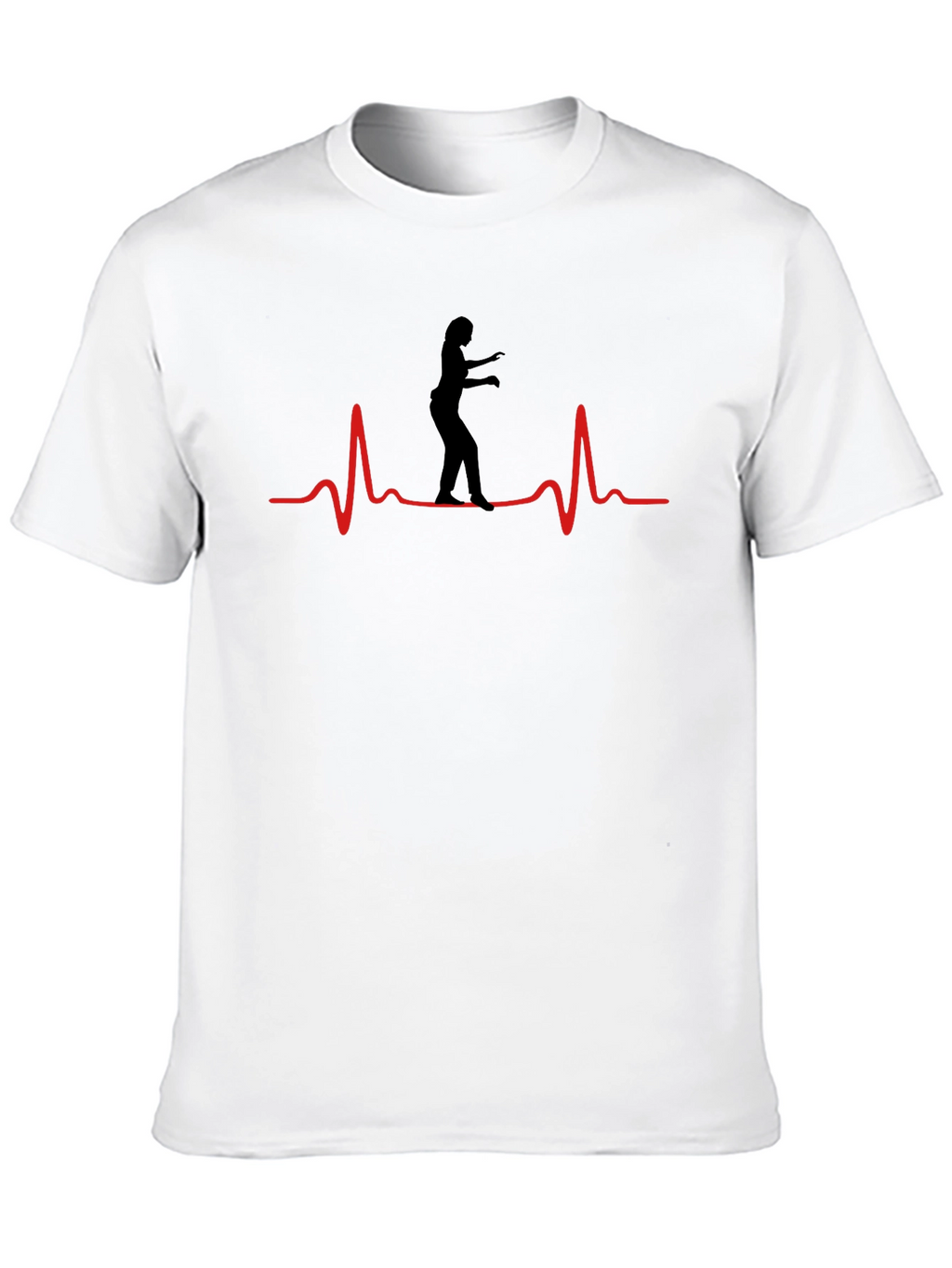 Heartbeat Dancer Graphic Tee - Black