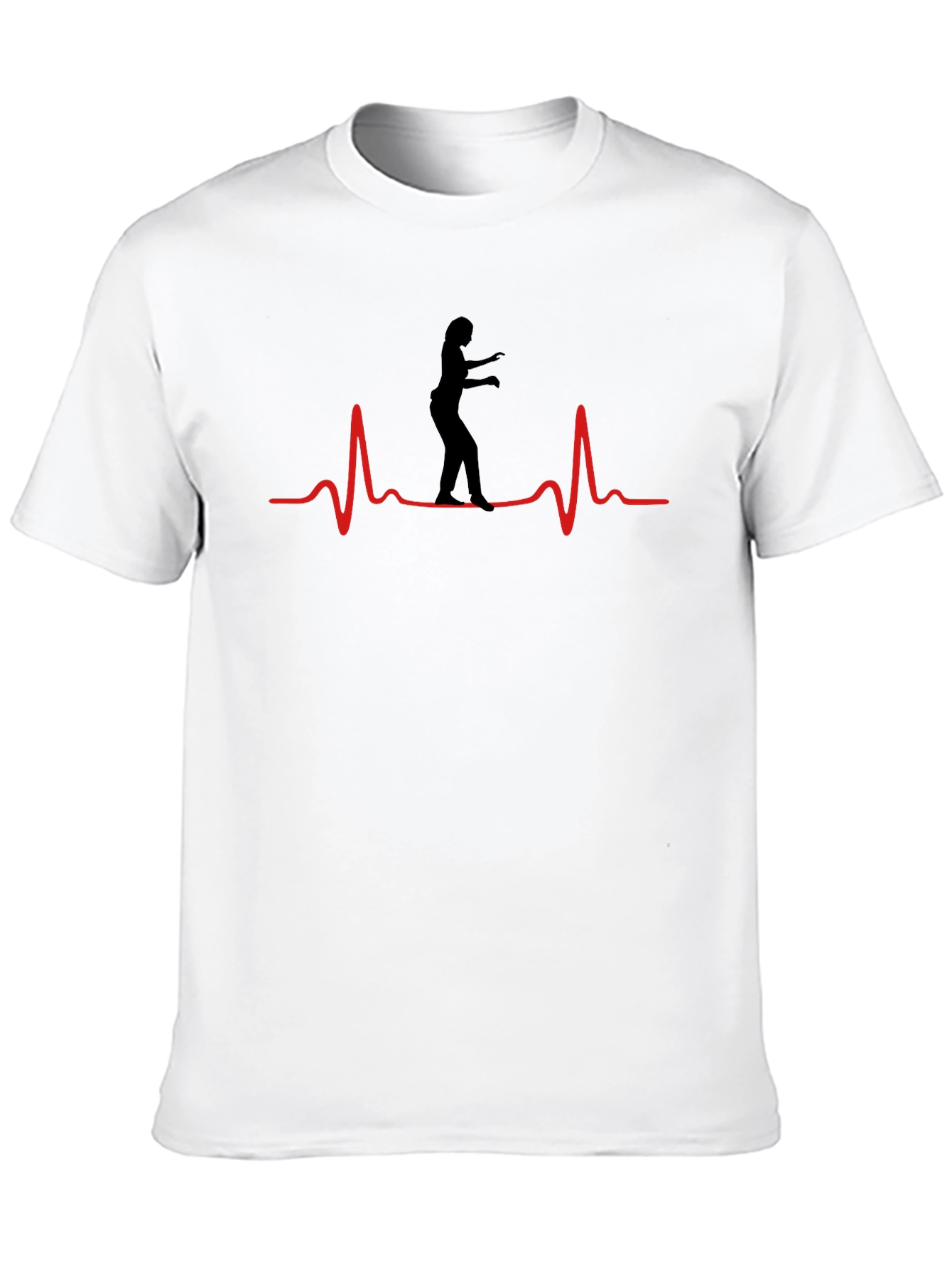 Heartbeat Dancer Graphic Tee - Black