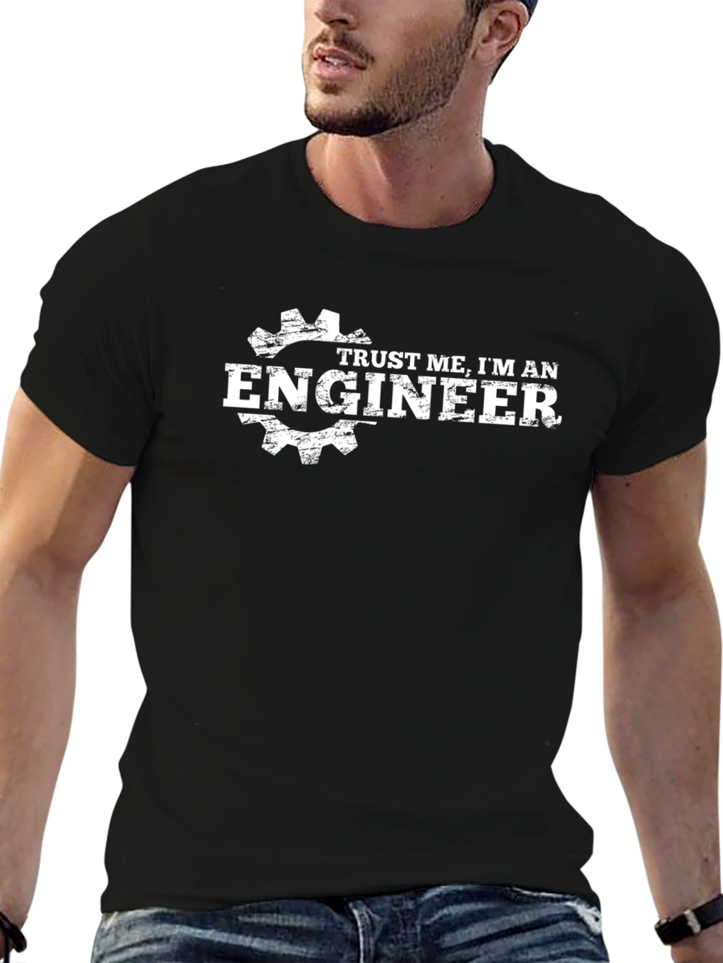 Trust Me Im An Engineer - Black T-Shirt