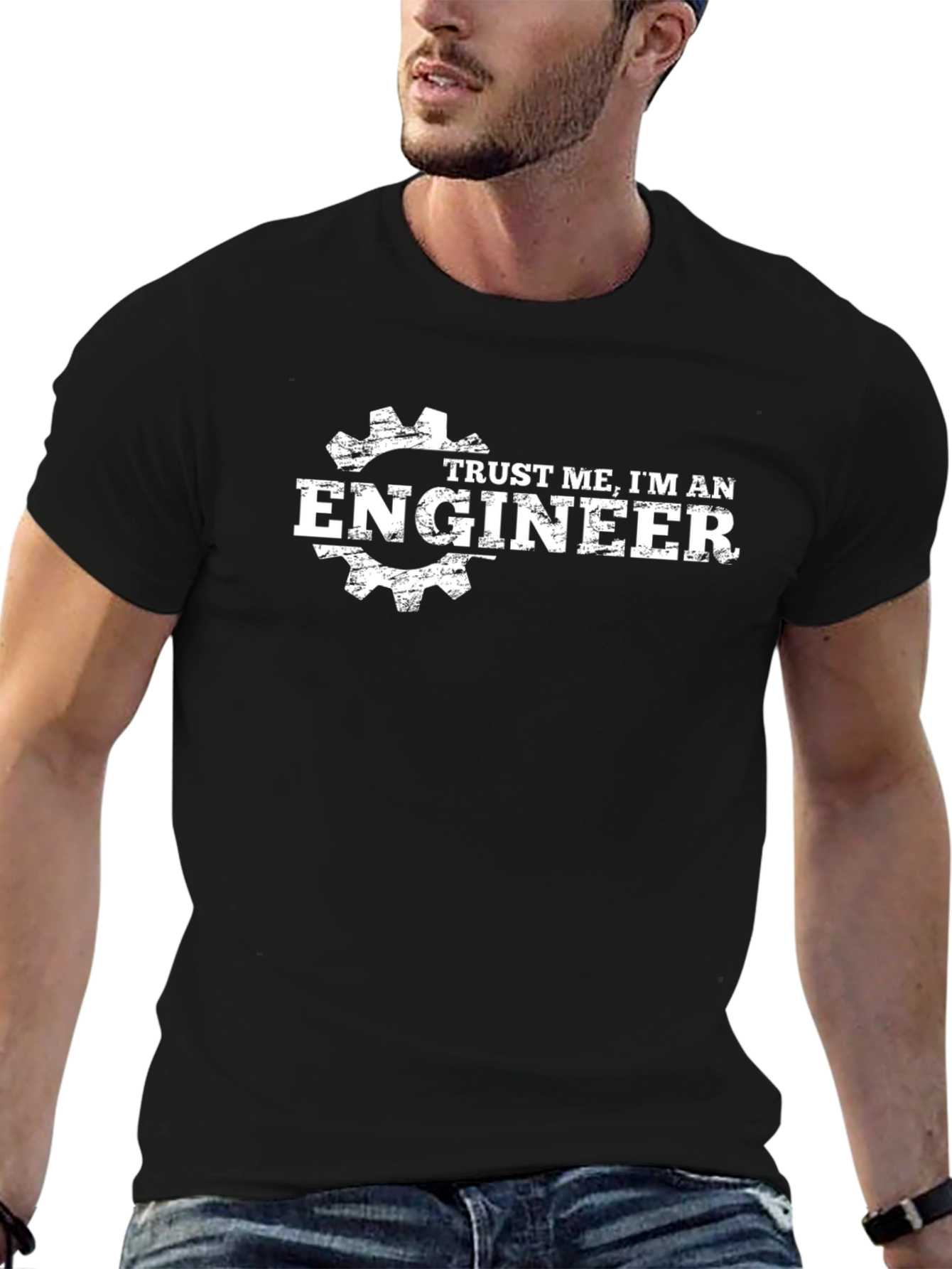 Trust Me Im An Engineer - Black T-Shirt