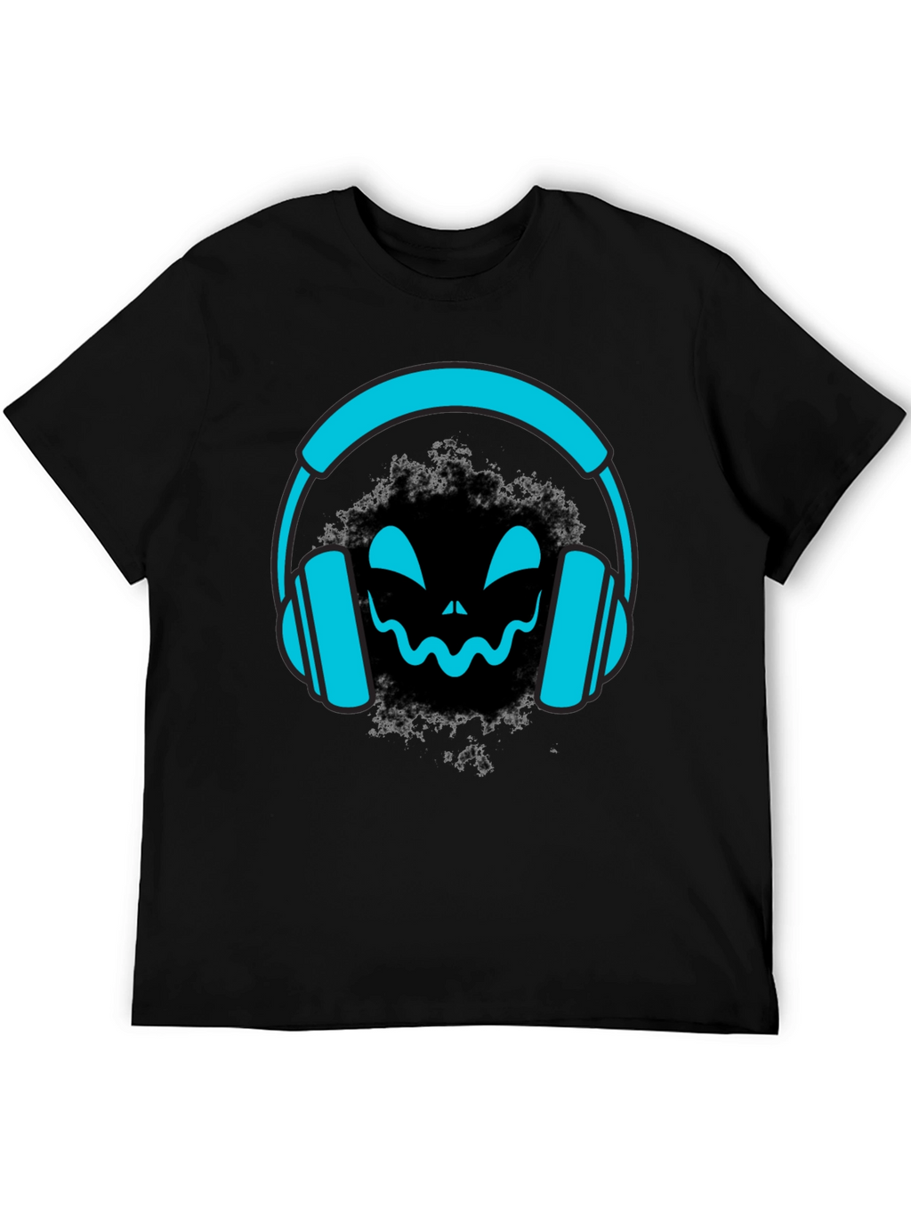DJ Headphone Halloween Black T-Shirt