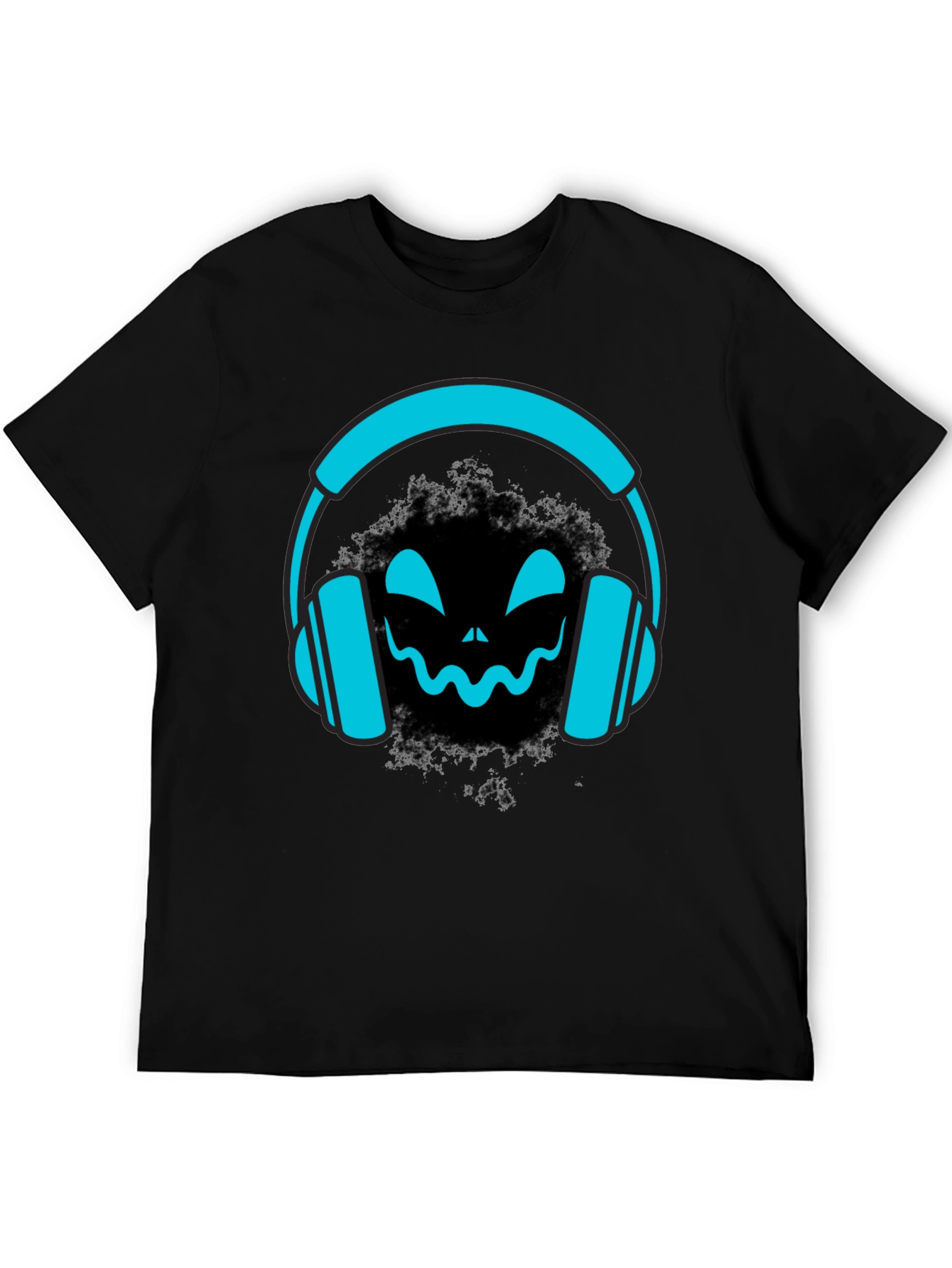 DJ Headphone Halloween Black T-Shirt