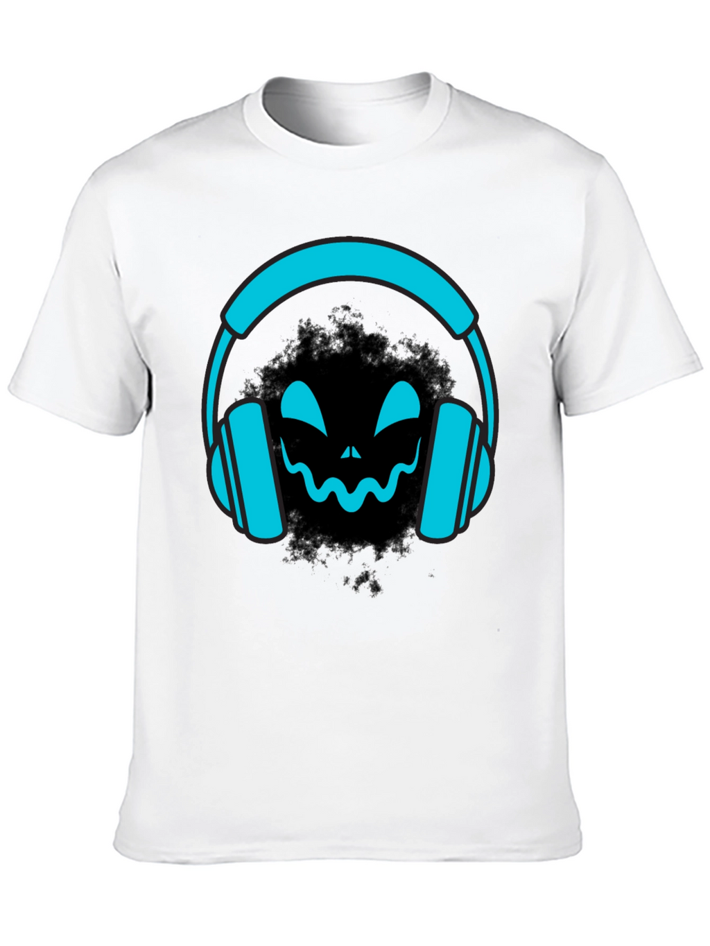 DJ Headphone Halloween Black T-Shirt