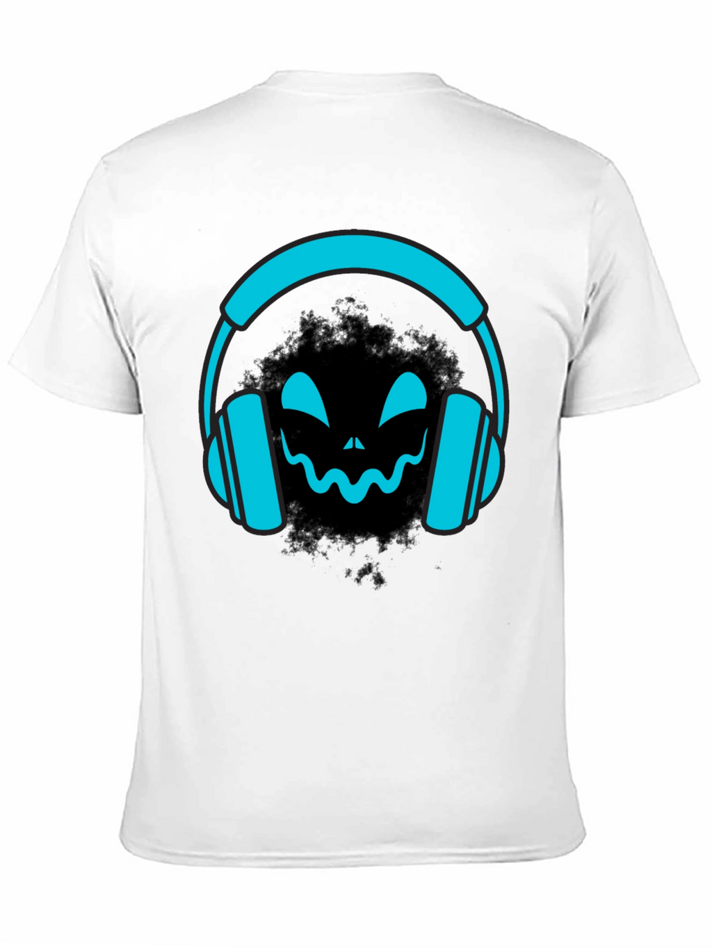 DJ Headphone Halloween Black T-Shirt