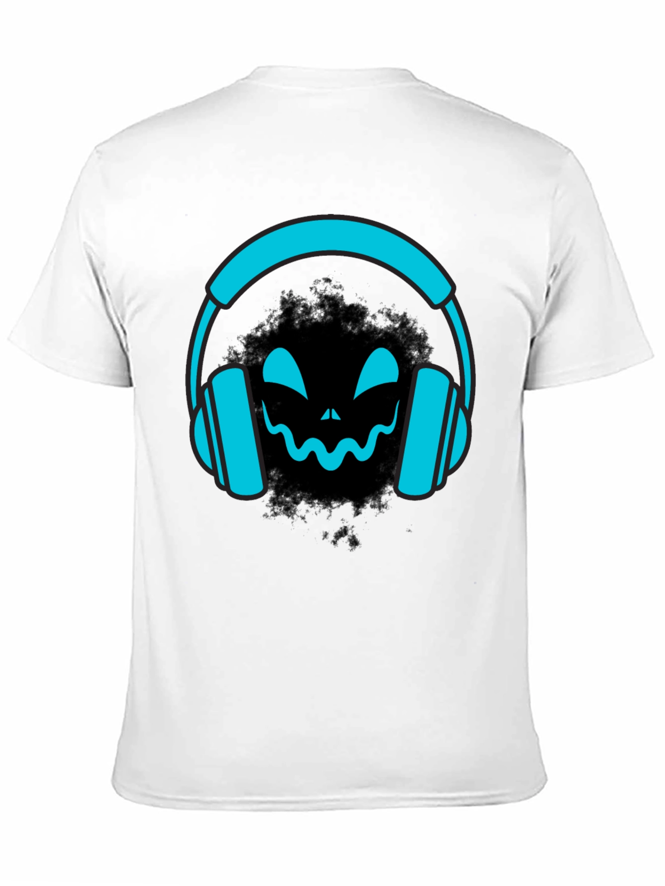 DJ Headphone Halloween Black T-Shirt