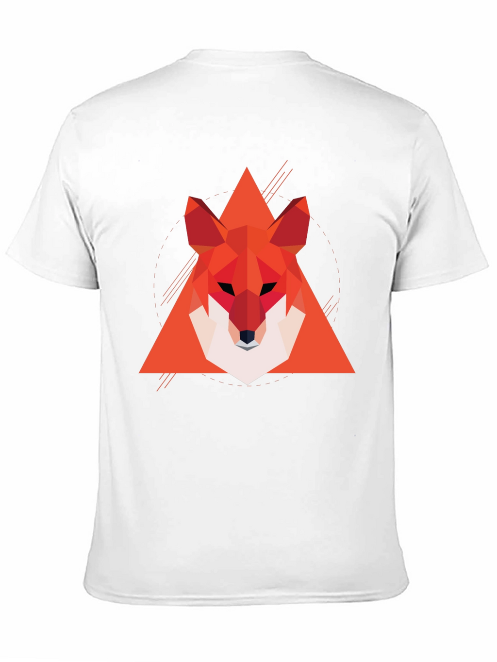 Geometric Fox Graphic Tee - Modern Style