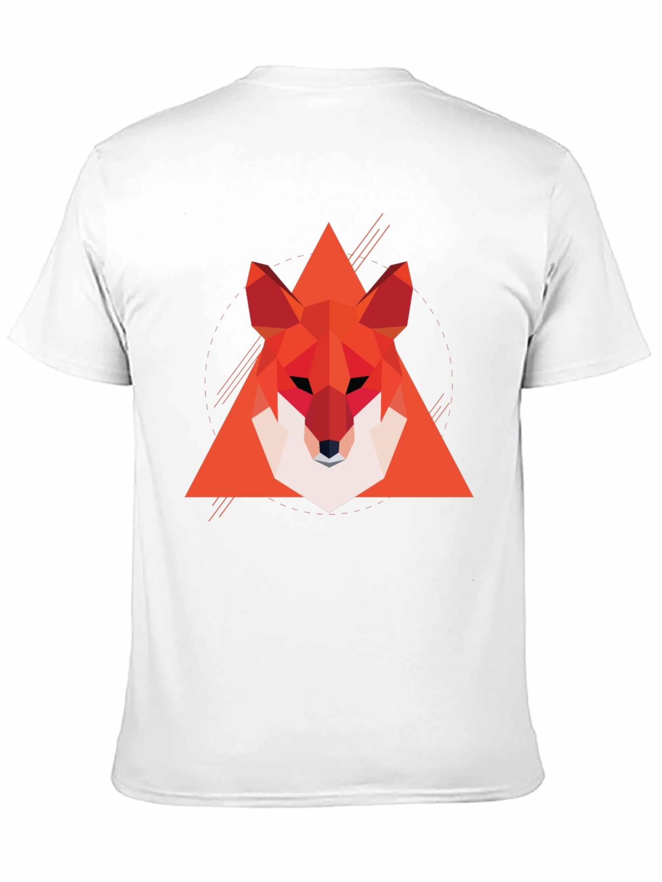 Geometric Fox Graphic Tee - Modern Style