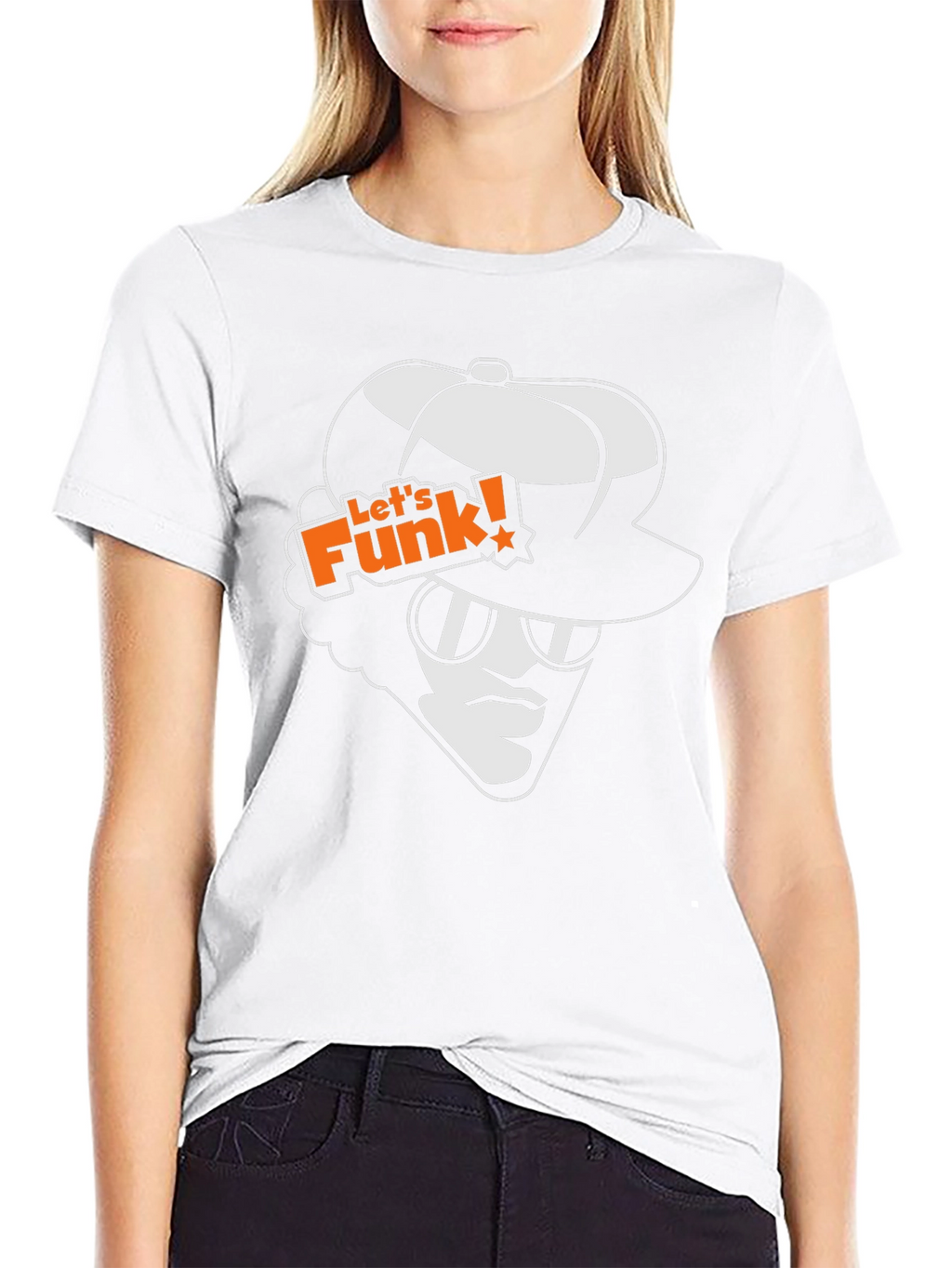 Lets Funk Graphic Tee - Retro Style Black T-Shirt