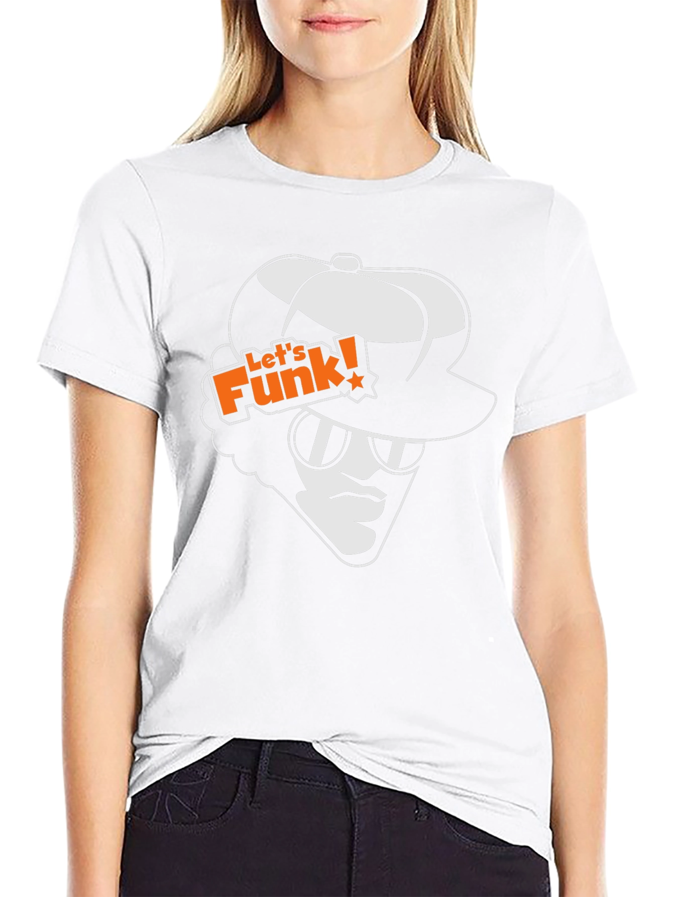Lets Funk Graphic Tee - Retro Style Black T-Shirt