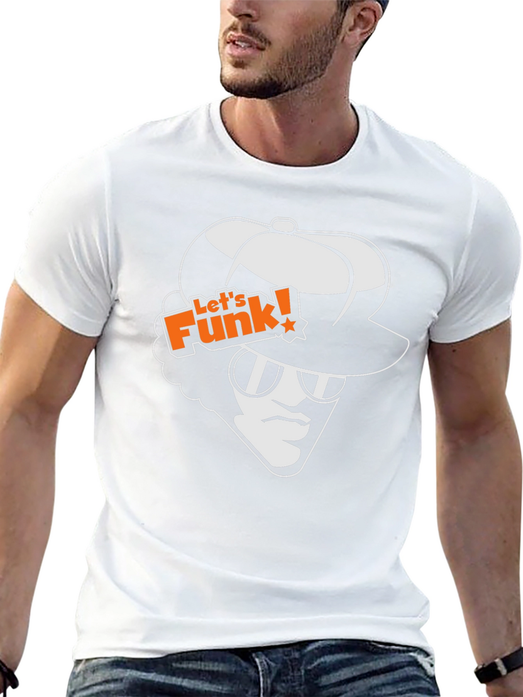 Lets Funk Graphic Tee - Retro Style Black T-Shirt