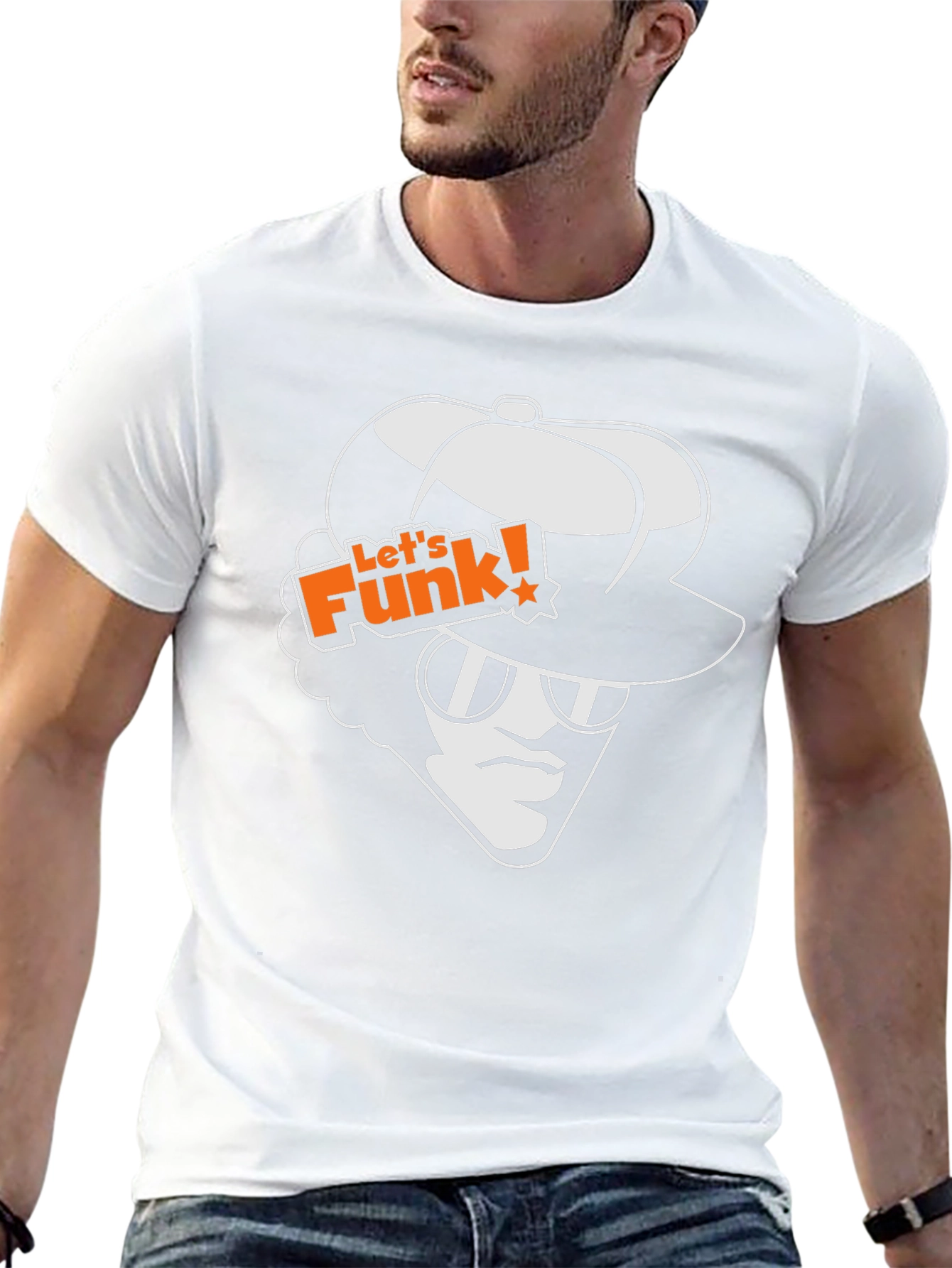 Lets Funk Graphic Tee - Retro Style Black T-Shirt