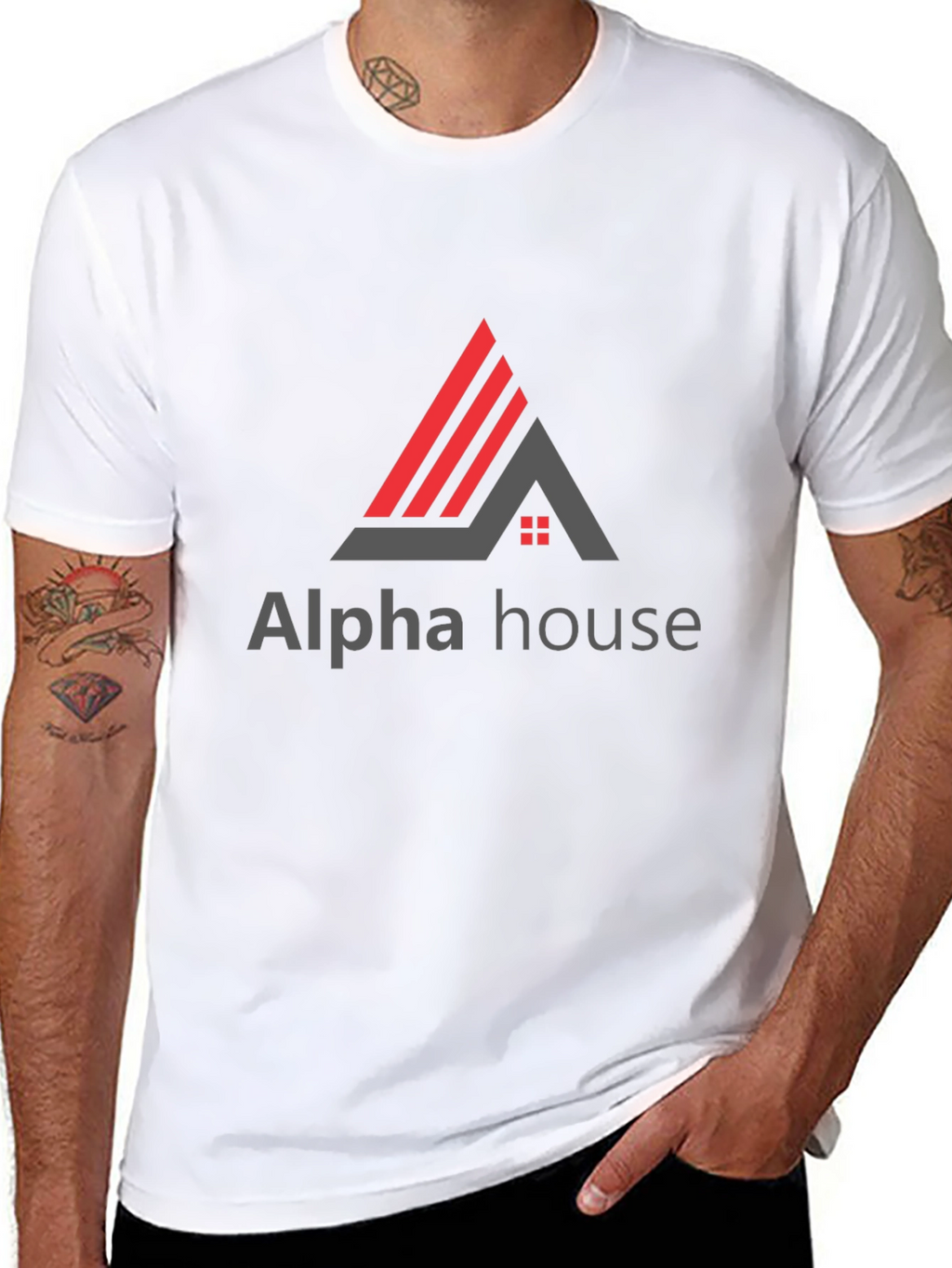 Alpha House Graphic Tee - Modern Style