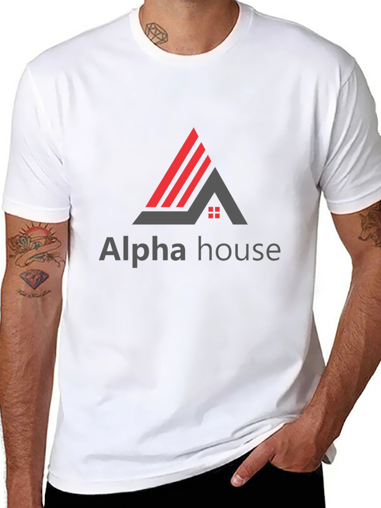 Alpha House Graphic Tee - Modern Style