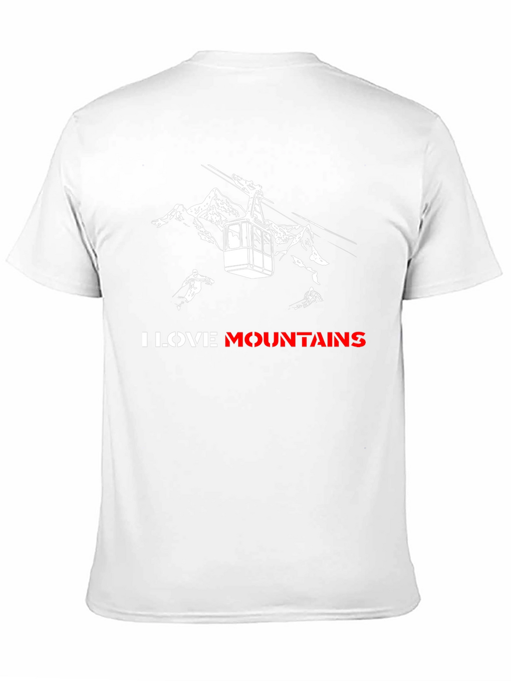 I Love Mountains Black Graphic Tee
