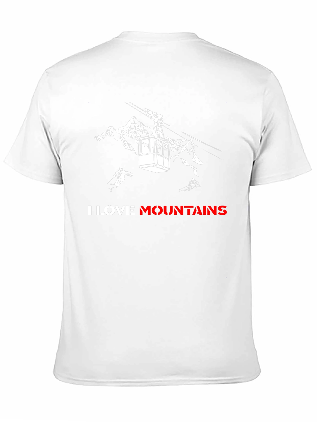 I Love Mountains Black Graphic Tee