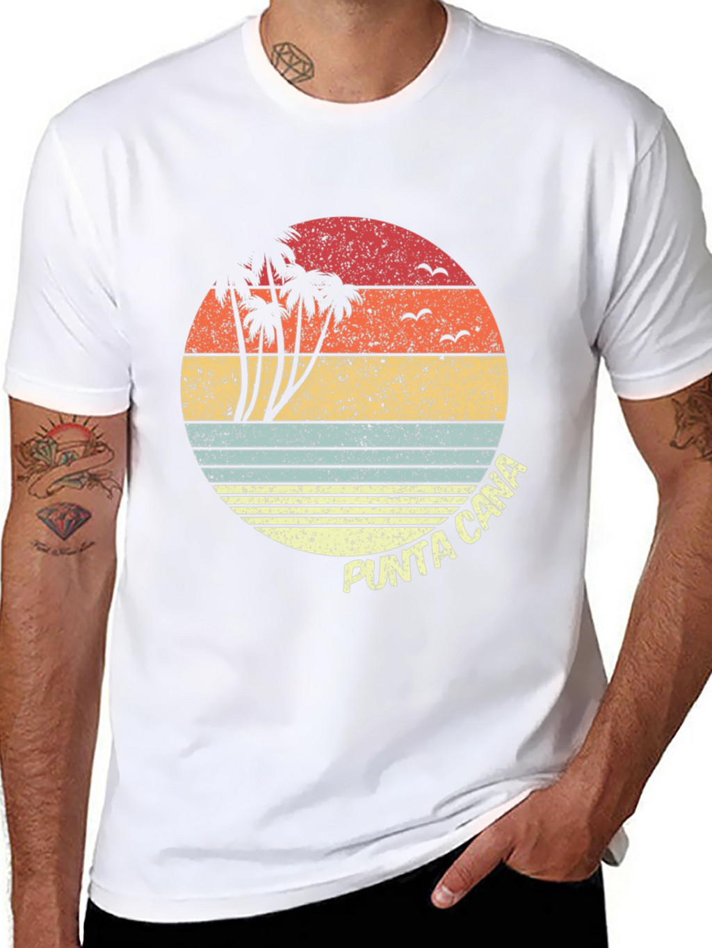 Punta Cana Retro Sunset T-Shirt