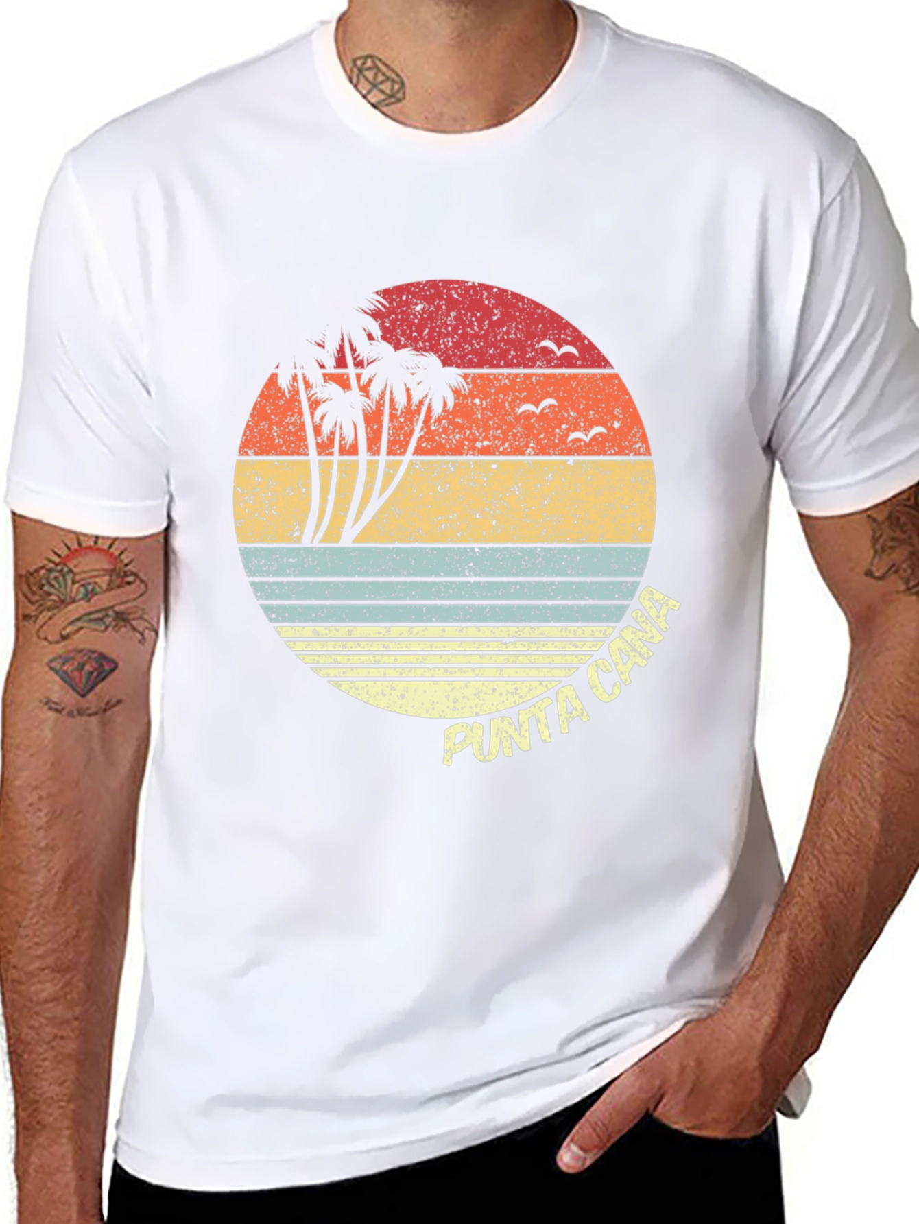 Punta Cana Retro Sunset T-Shirt