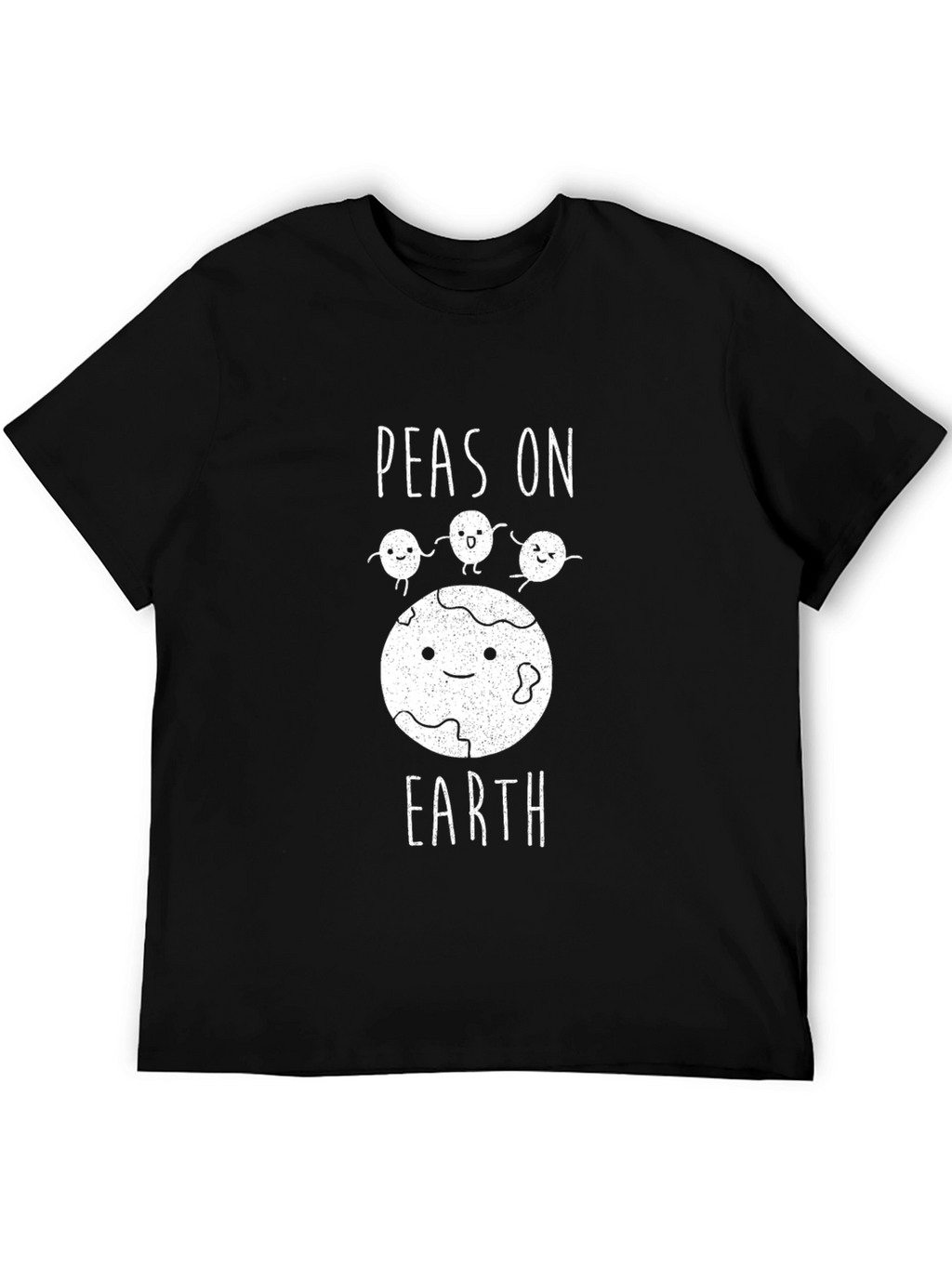 Peas on Earth Graphic T-Shirt - Black