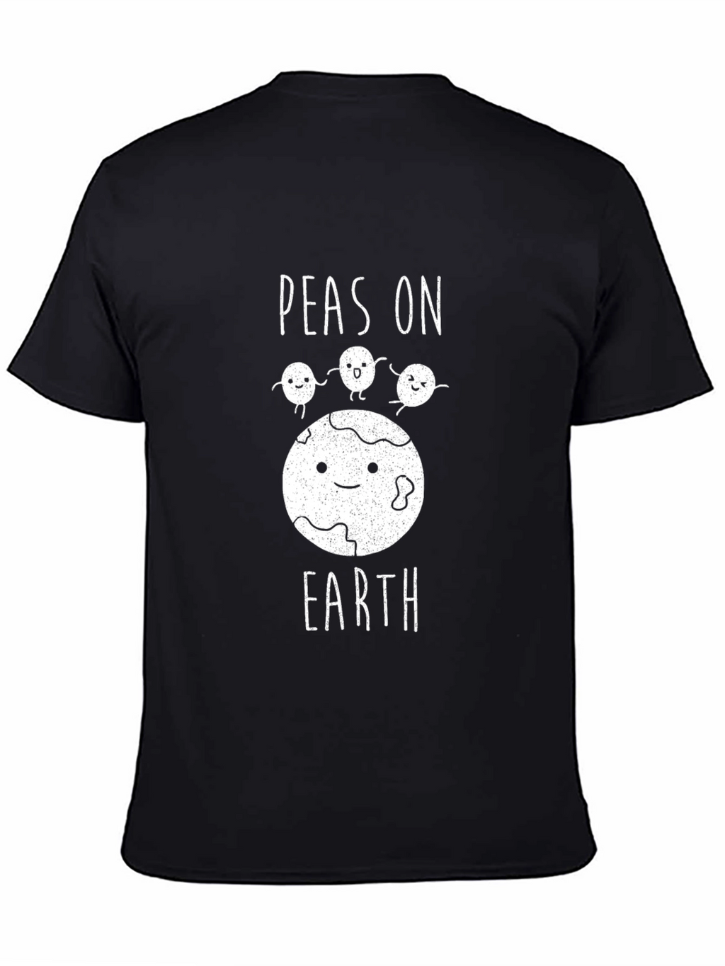 Peas on Earth Graphic T-Shirt - Black