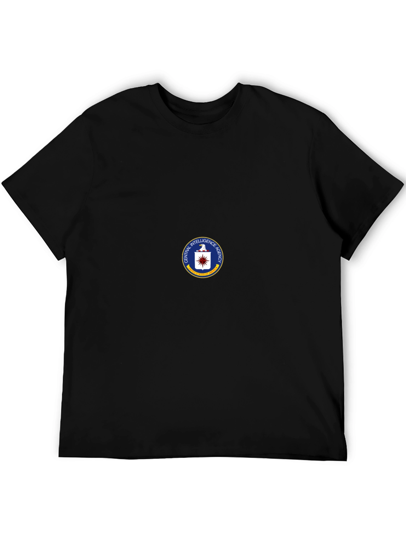 CIA Seal Black T-Shirt - Spy Agency Graphic Tee