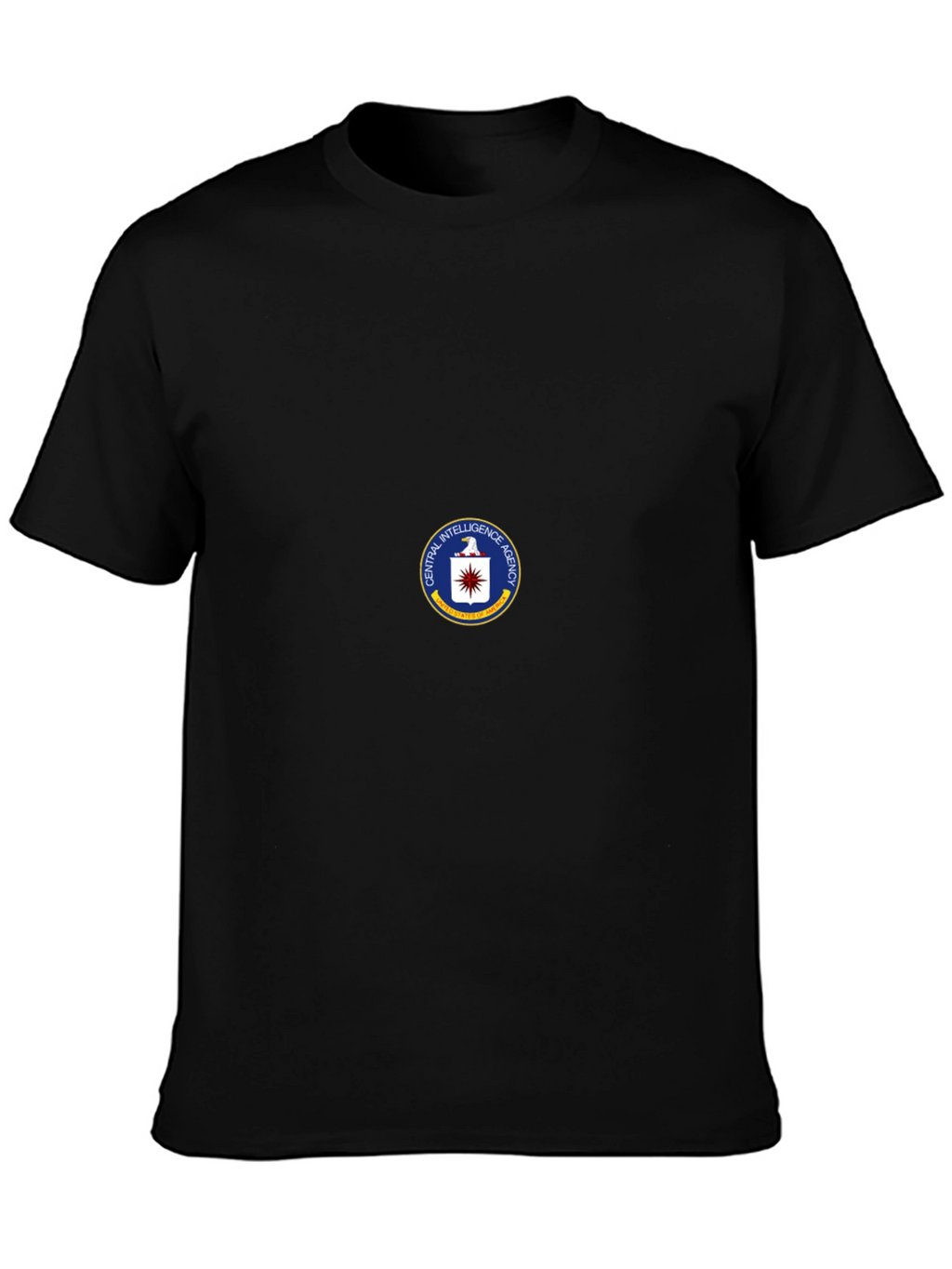 CIA Seal Black T-Shirt - Spy Agency Graphic Tee