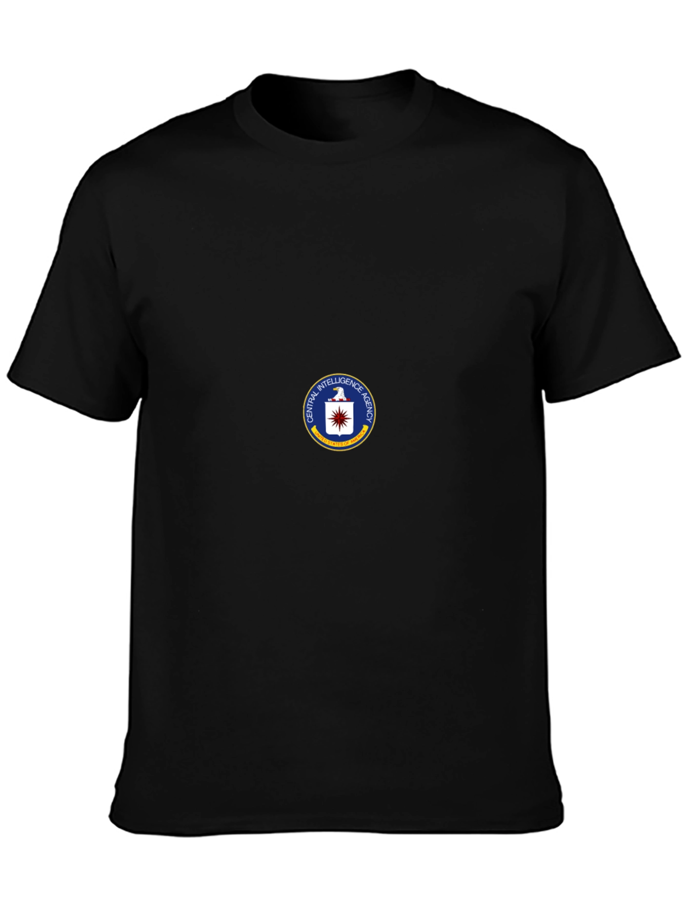 CIA Seal Black T-Shirt - Spy Agency Graphic Tee