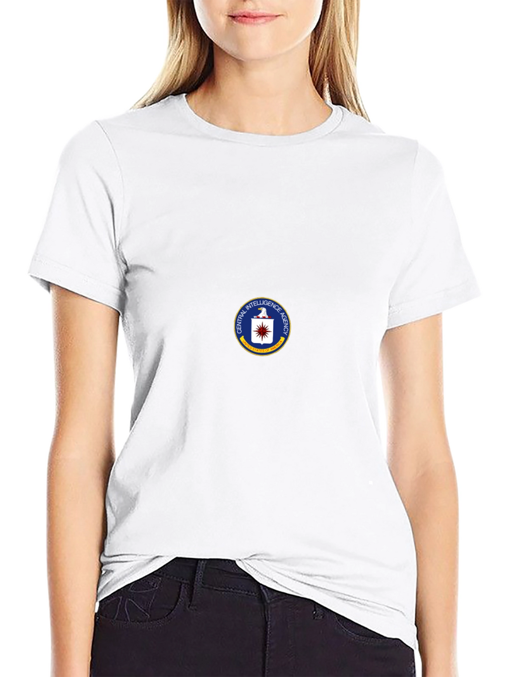CIA Seal Black T-Shirt - Spy Agency Graphic Tee