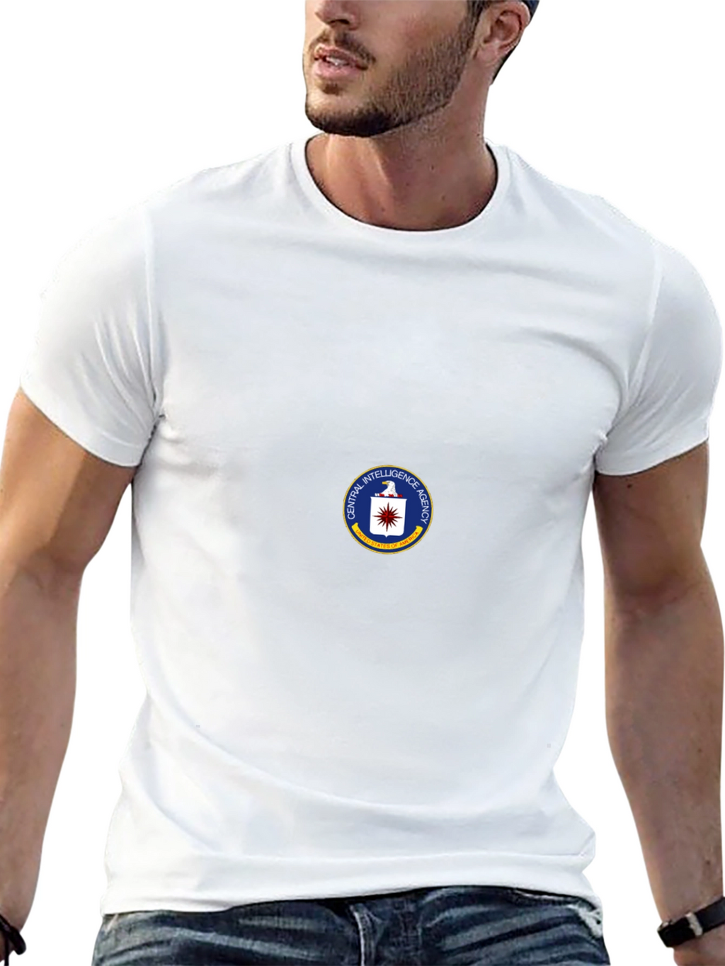 CIA Seal Black T-Shirt - Spy Agency Graphic Tee