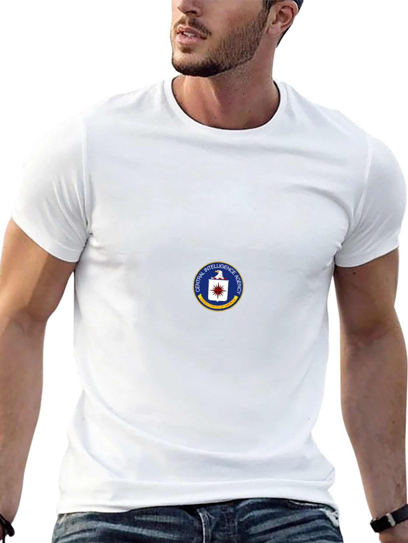 CIA Seal Black T-Shirt - Spy Agency Graphic Tee