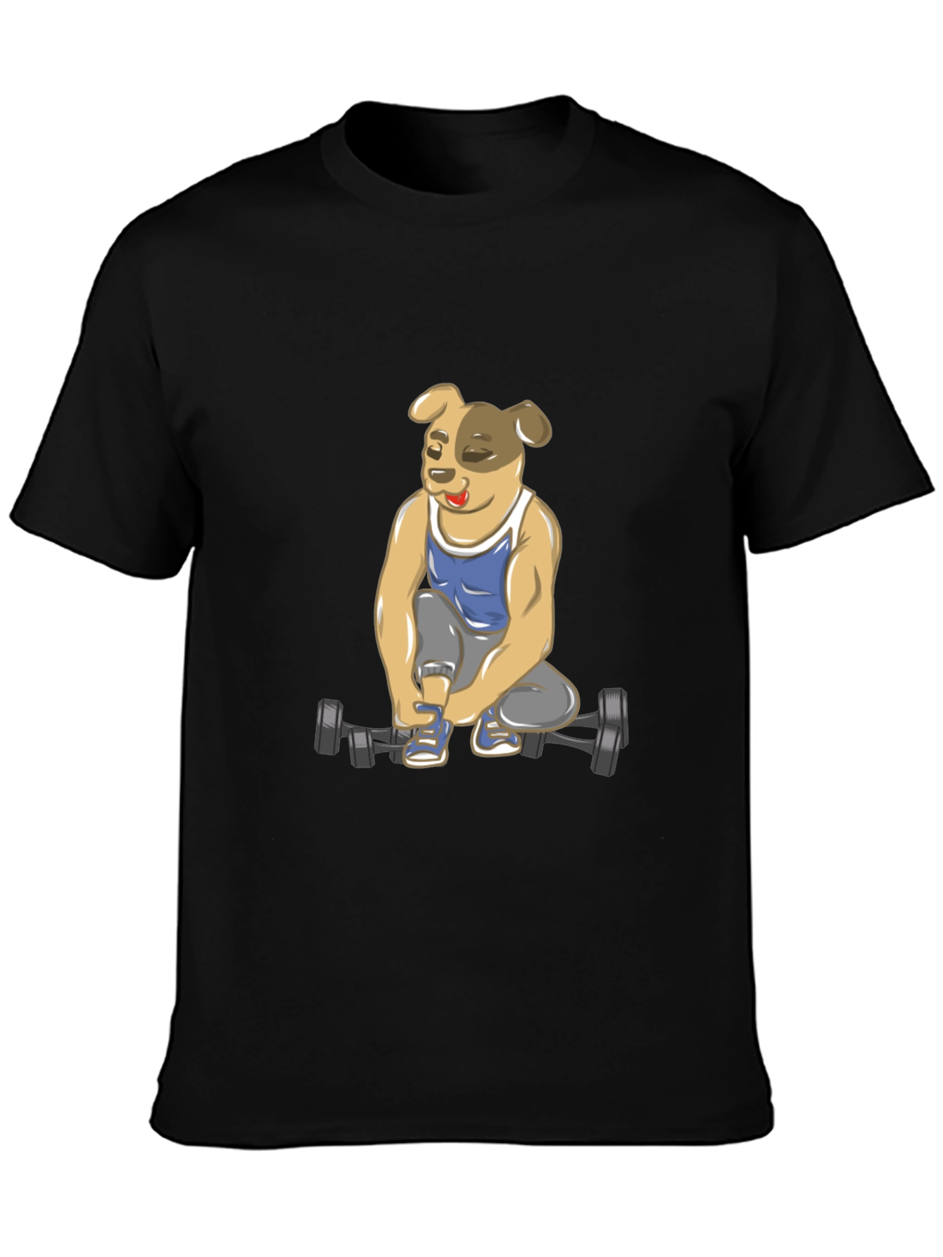 Dog Lifting Weights T-Shirt