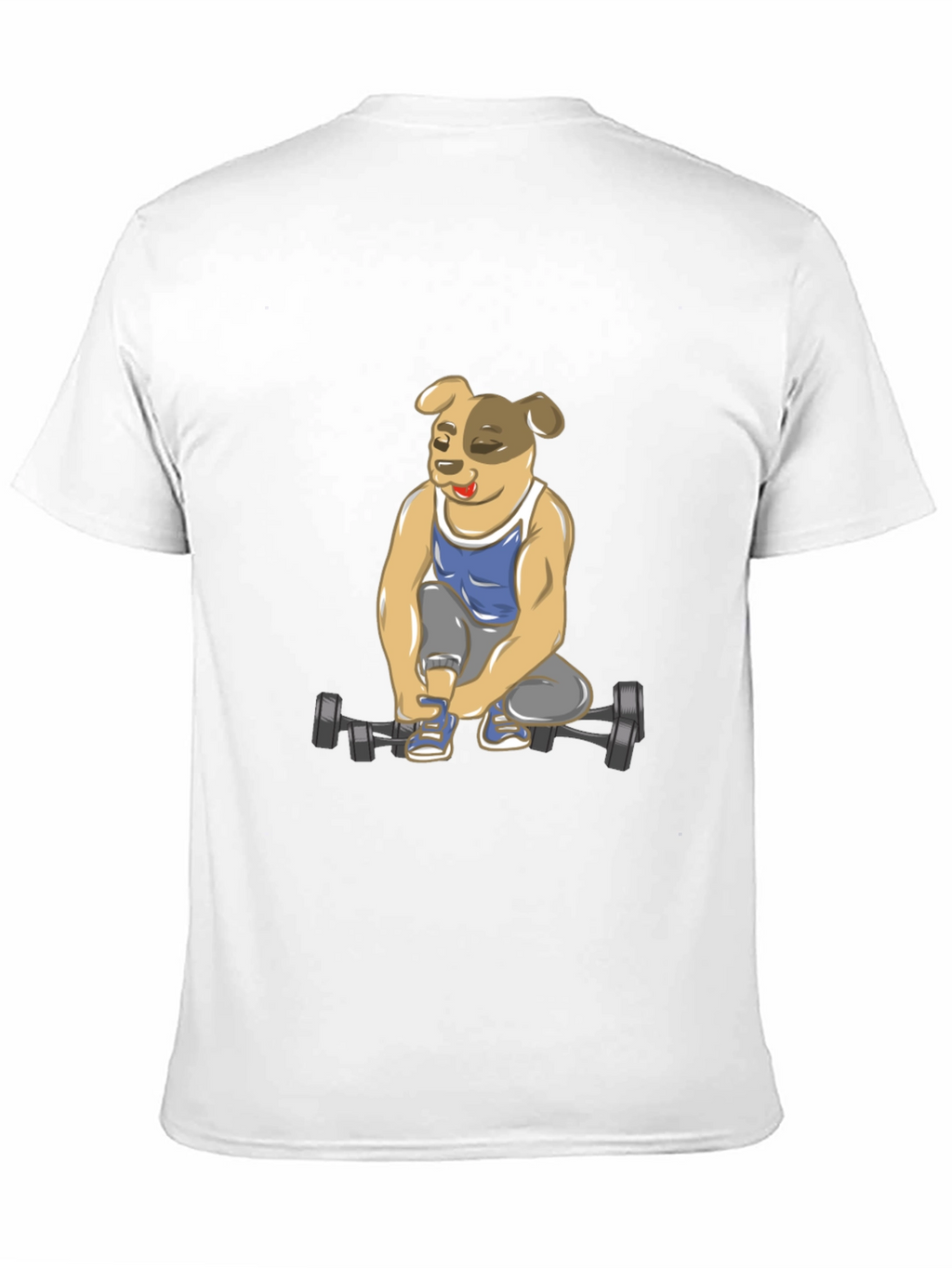 Dog Lifting Weights T-Shirt