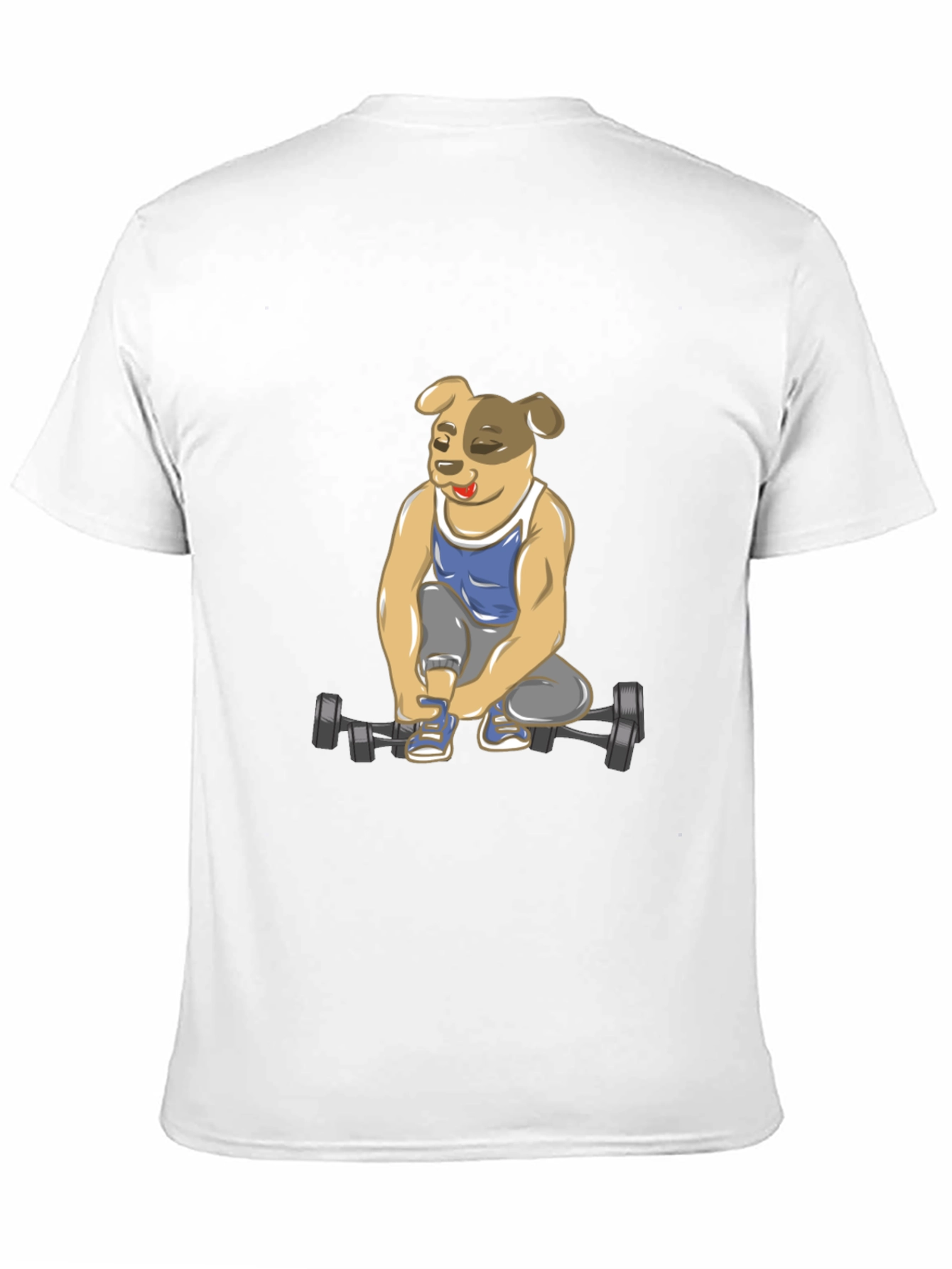 Dog Lifting Weights T-Shirt