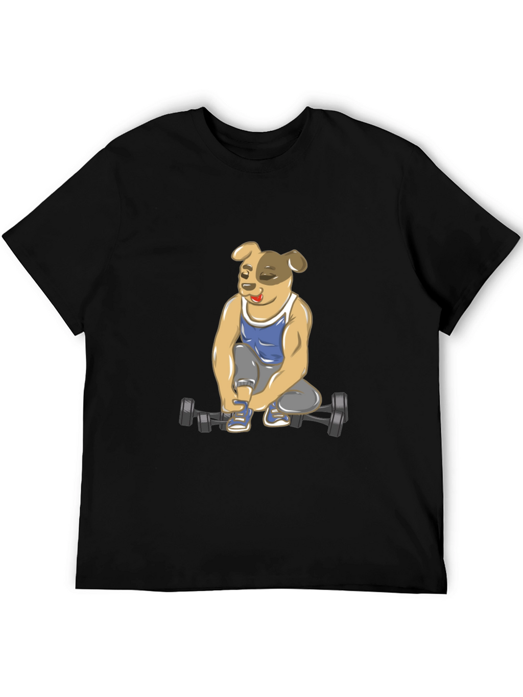 Dog Lifting Weights T-Shirt