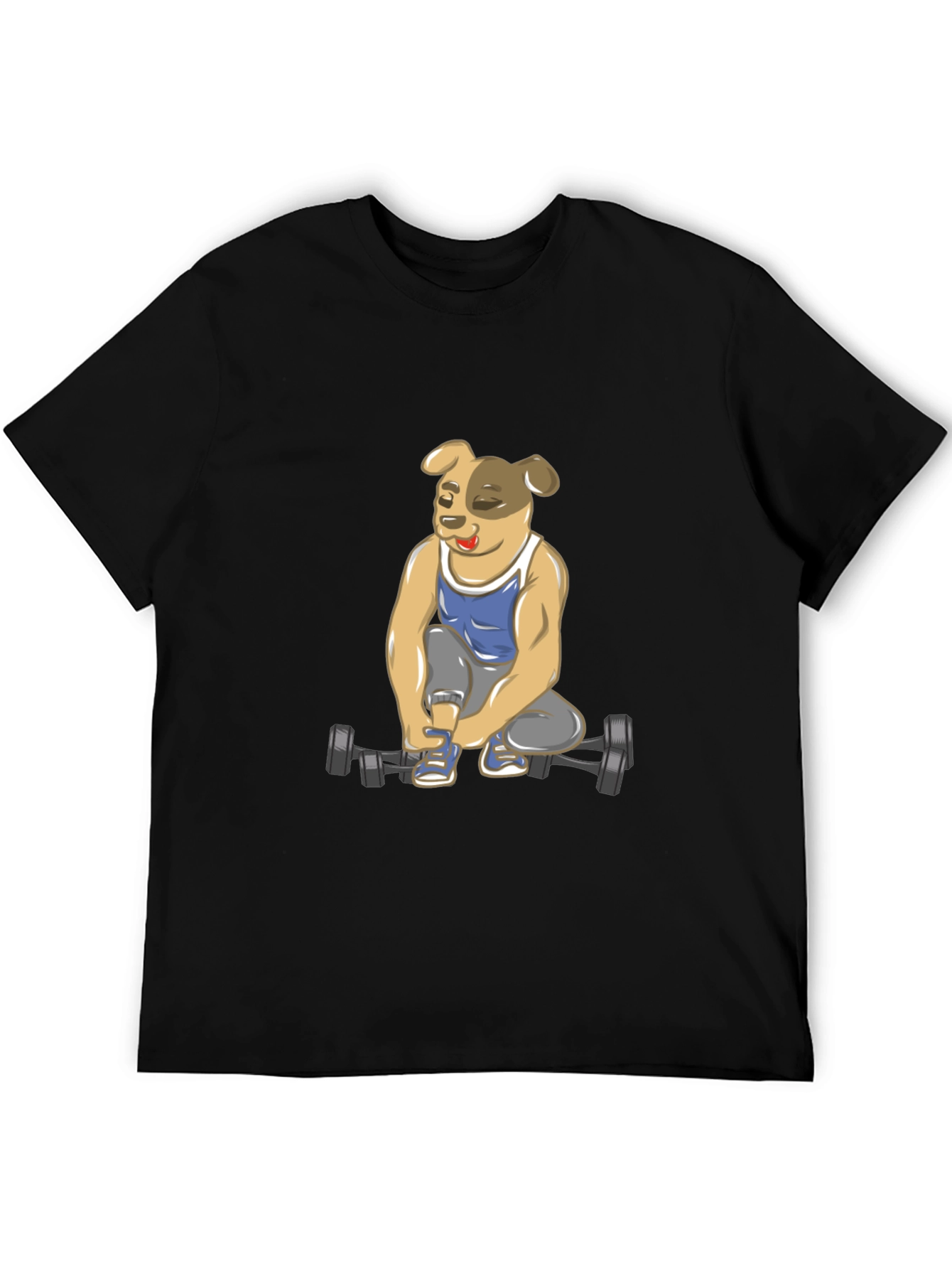 Dog Lifting Weights T-Shirt