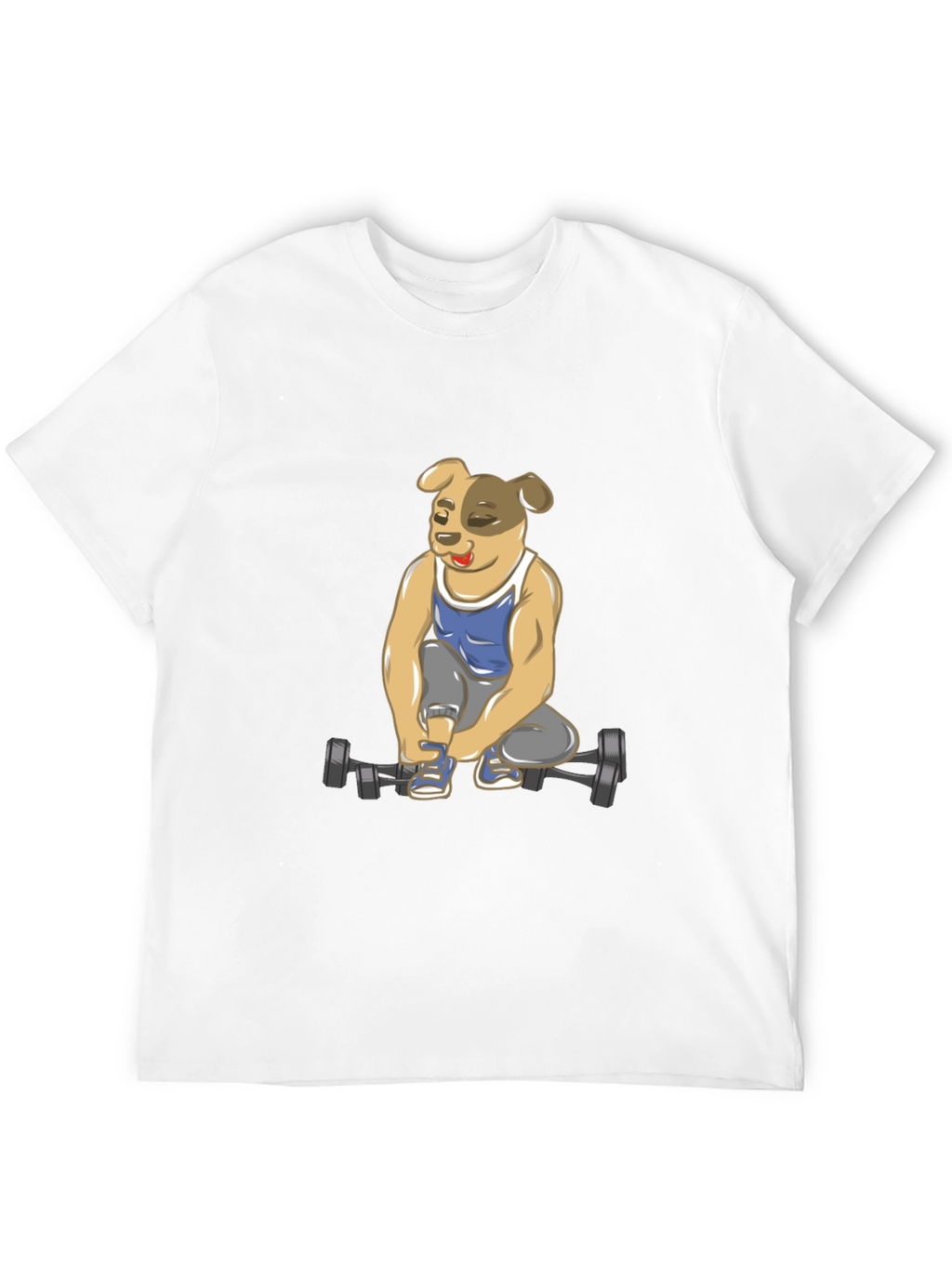 Dog Lifting Weights T-Shirt
