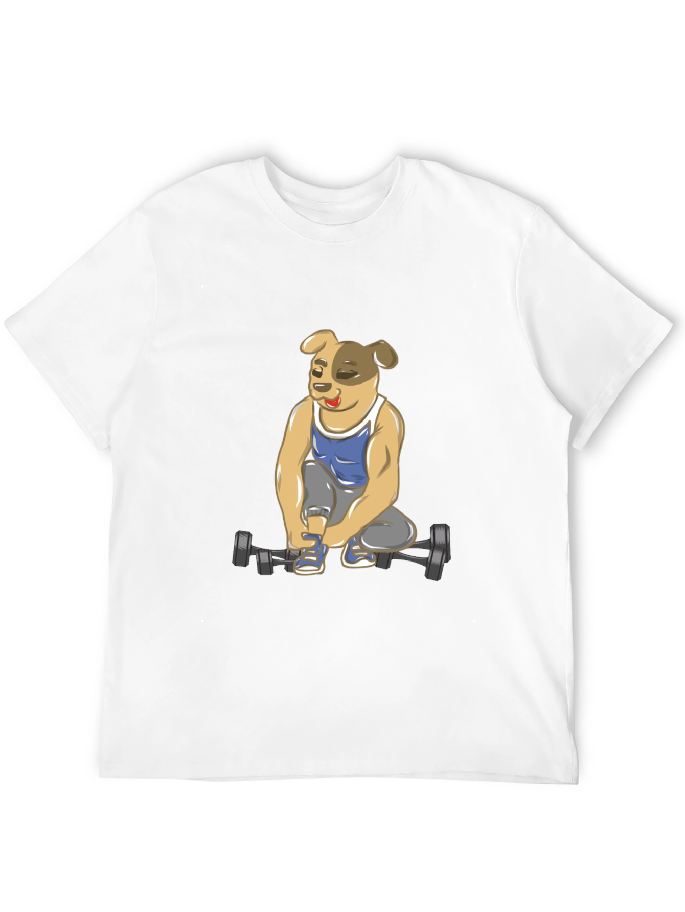 Dog Lifting Weights T-Shirt