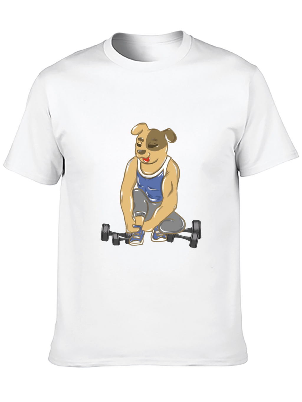 Dog Lifting Weights T-Shirt
