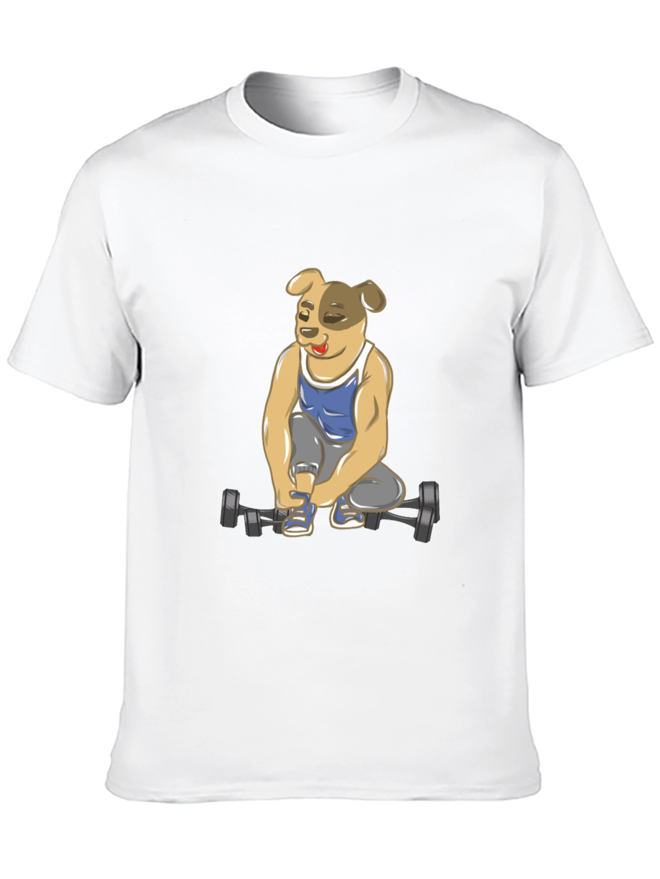 Dog Lifting Weights T-Shirt