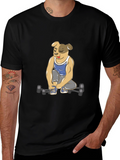 Dog Lifting Weights T-Shirt