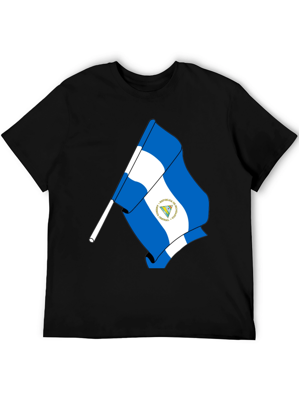 Nicaragua Flag Graphic T-Shirt
