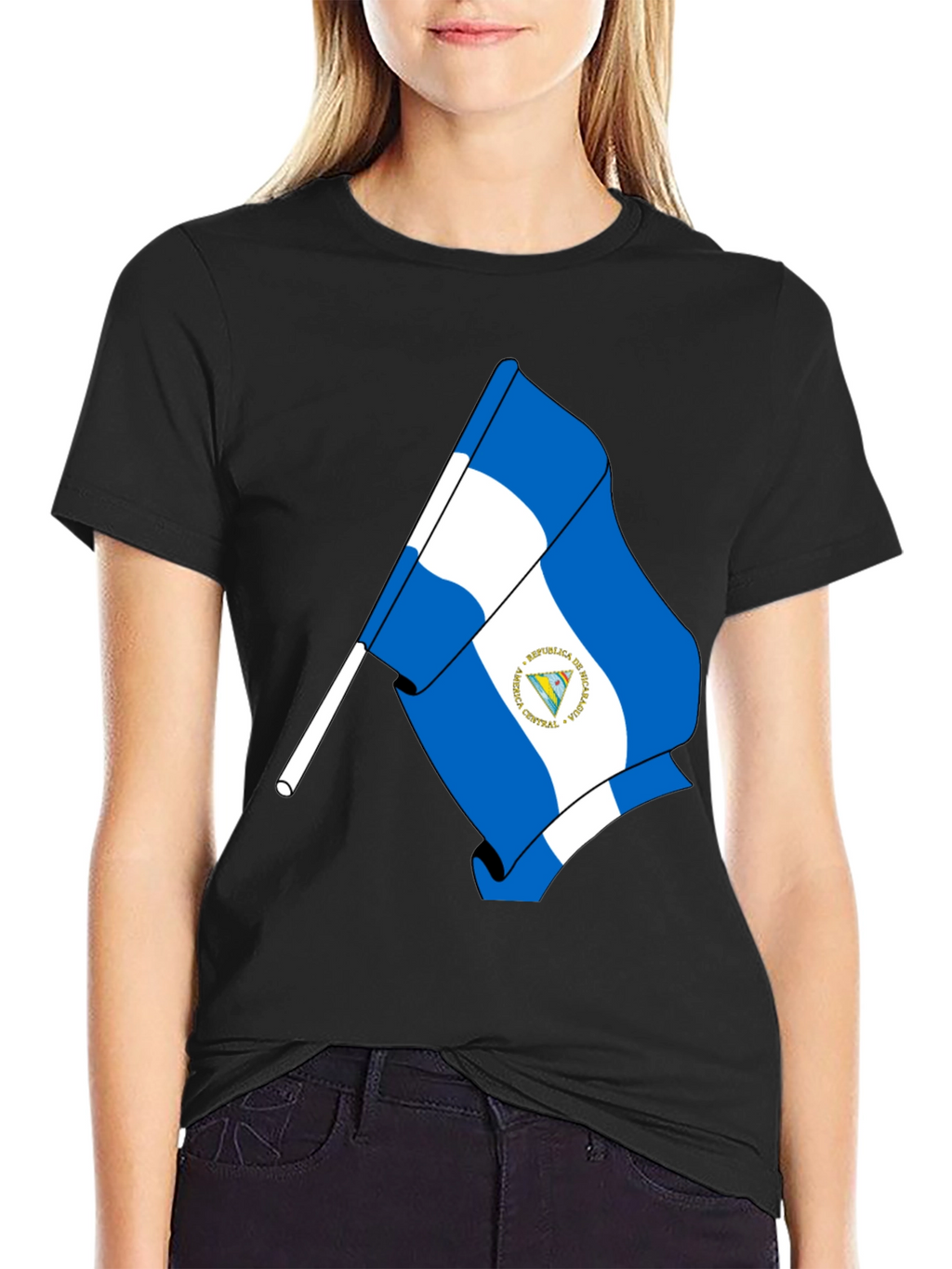 Nicaragua Flag Graphic T-Shirt