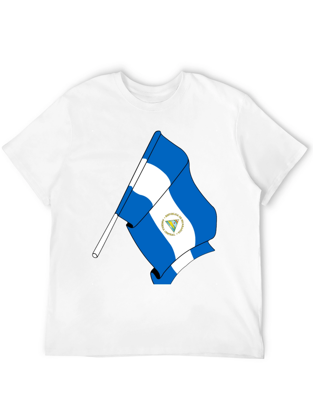 Nicaragua Flag Graphic T-Shirt