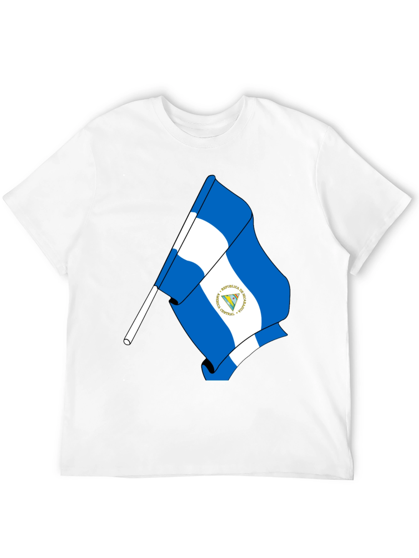 Nicaragua Flag Graphic T-Shirt