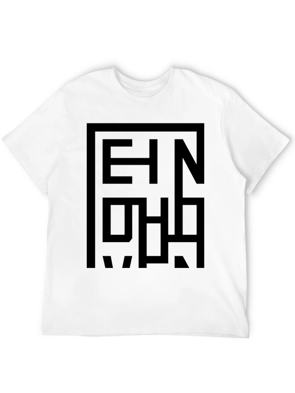 Abstract Graphic Print Black T-Shirt for Men