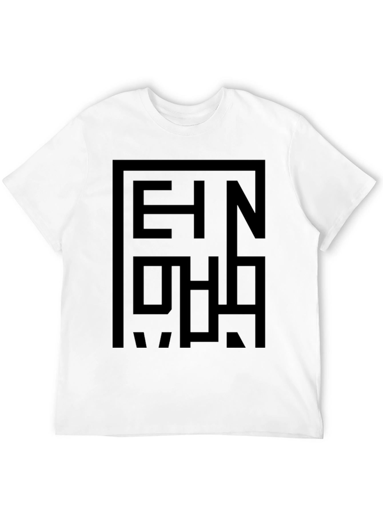 Abstract Graphic Print Black T-Shirt for Men