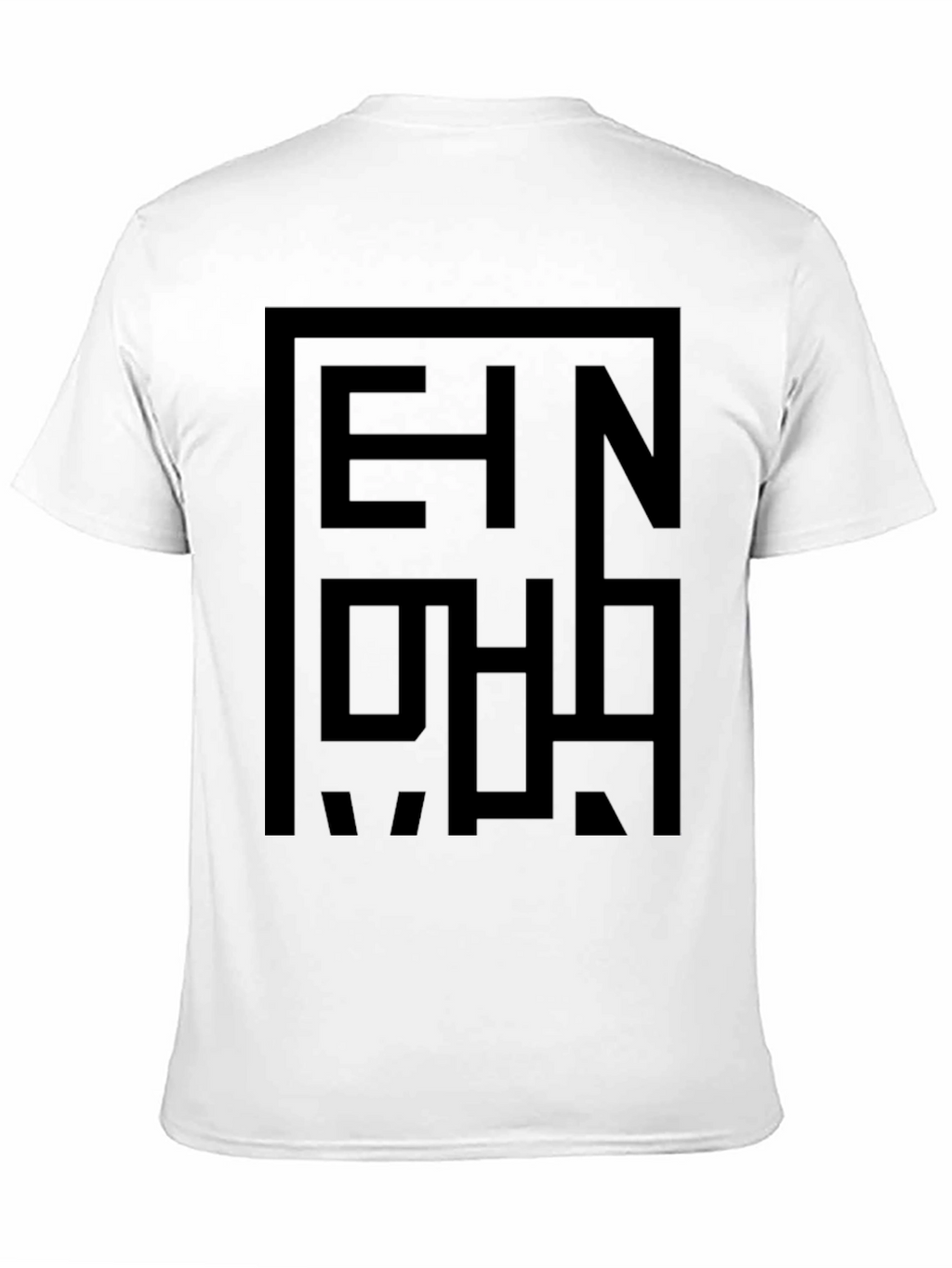Abstract Graphic Print Black T-Shirt for Men
