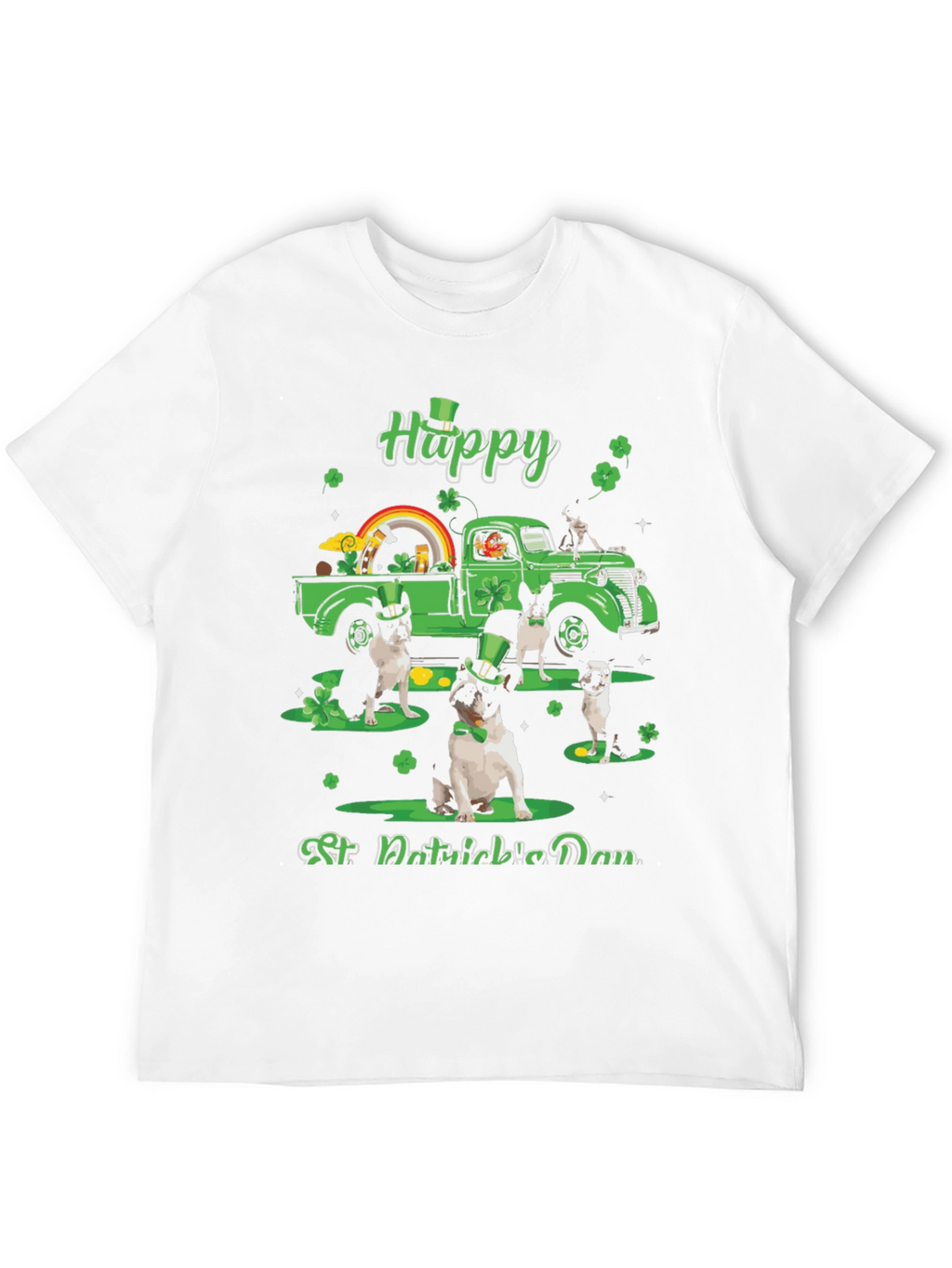 St. Patricks Day Boston Terrier Truck T-Shirt